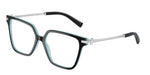 8055 - Black On Tiffany Blue / Transparent