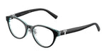 8285 - Black On Crystal Tiffany Blue / Transparent