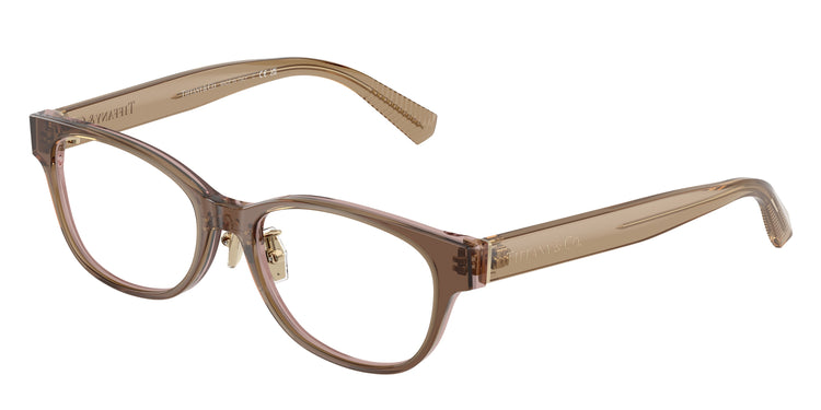 8255 - Brown Transparent On Pink / Demo Lens