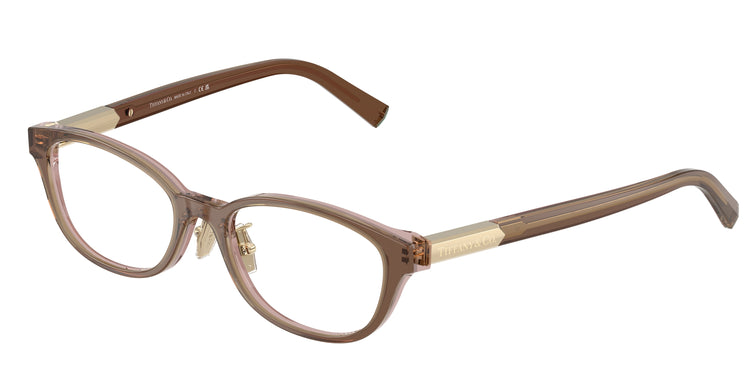 8255 - Brown Transparent On Pink / Demo Lens