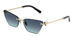 60219S - Pale Gold / Azure Gradient Blue
