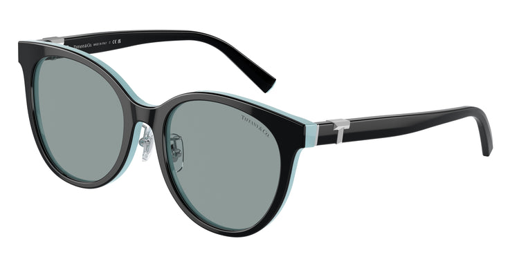 8055/1 - Black On Tiffany Blue / Dark Grey