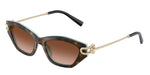 81343B - Havana On Tiffany Blue / Brown Gradient