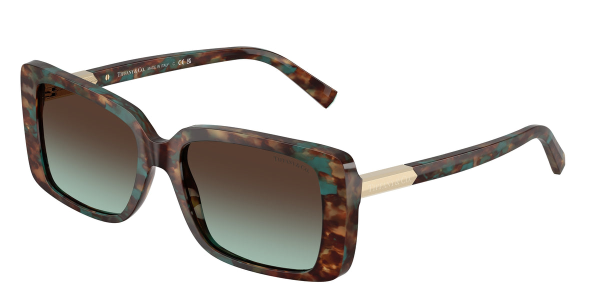 84425D - Brown Tiffany Havana / Azure Gradient Brown