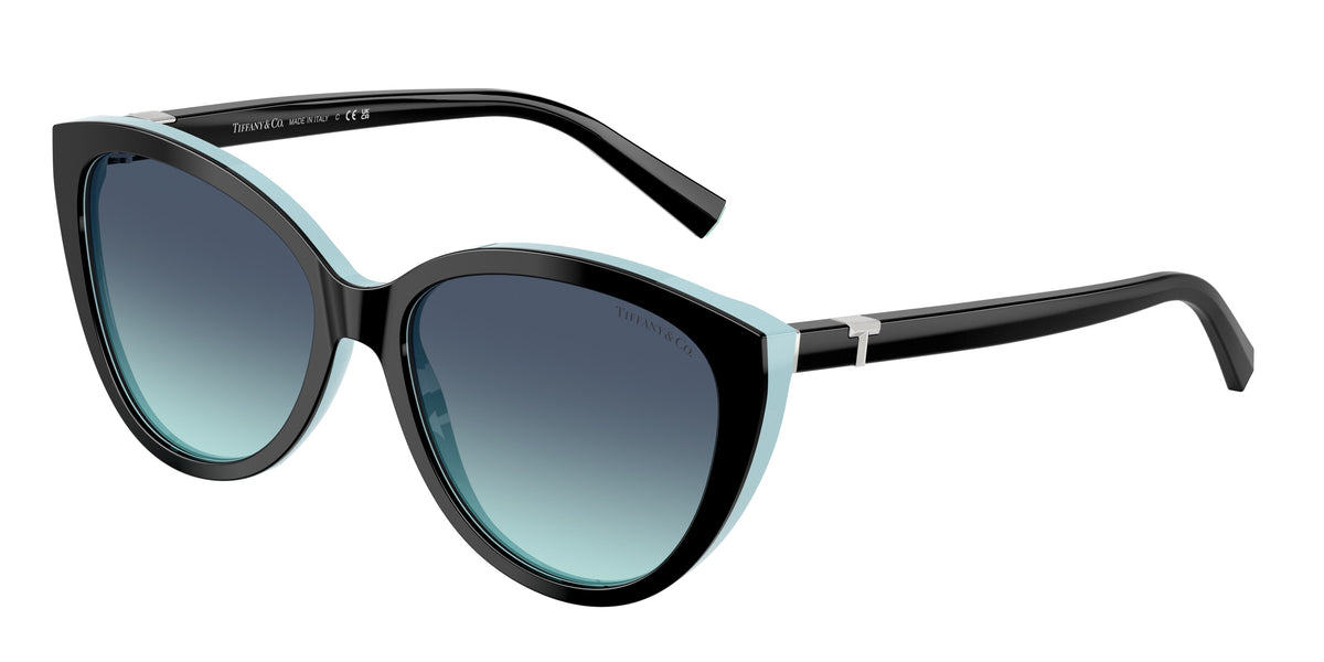 80559S - Black On Tiffany Blue / Azure Gradient Blue