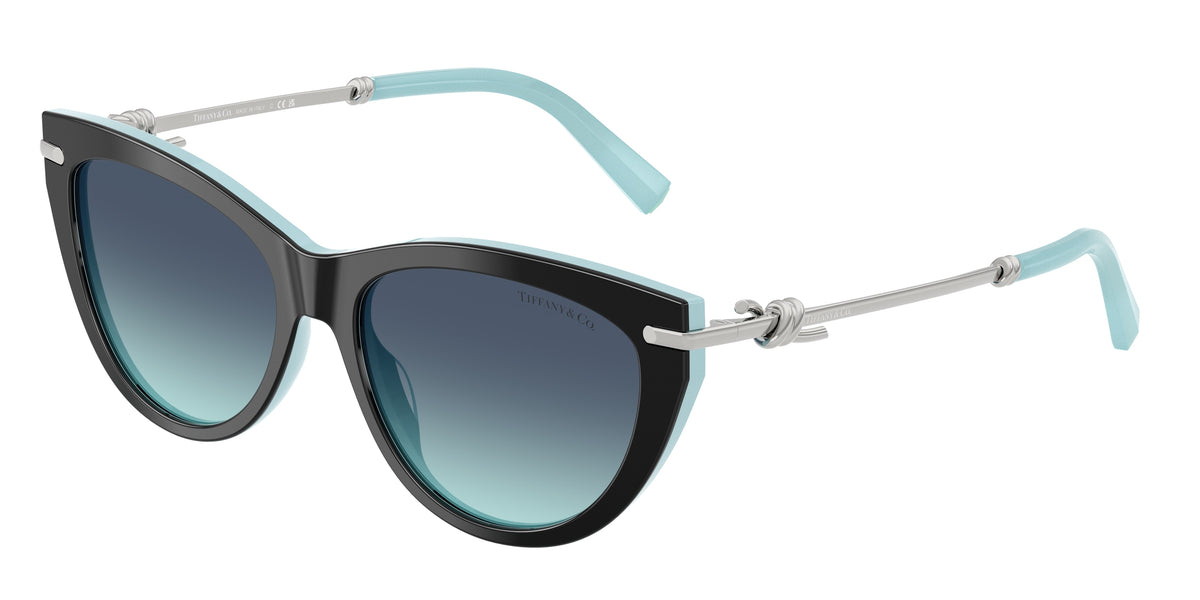 80559S - Black On Tiffany Blue / Azure Gradient Blue