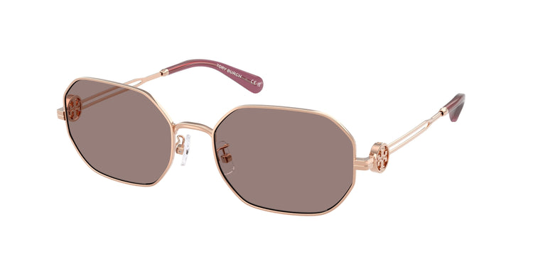 33587N - Light Rose Gold / Light Brown Purple Mirror
