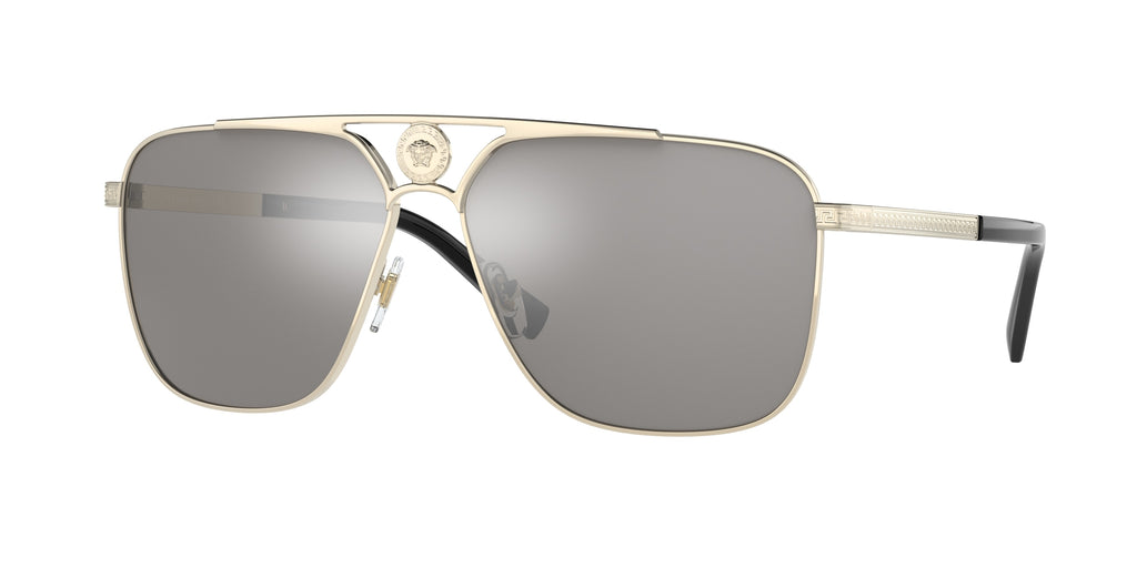 12526G - Pale Gold / Light Grey Mirror Silver