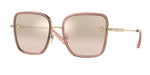 14837I - Transparent Pink / Light Brown Mirror Grad Gold