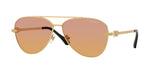 1002EL - Gold / Clear Fifty Orange/Dark Pink