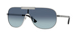 100019 - Silver / Light Blue Gradient Dark Blue