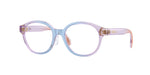 5534 - Gradient Pale Blue Lilac Orange / Transparent