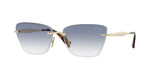848/19 - Pale Gold / Clear Gradient Light Blue