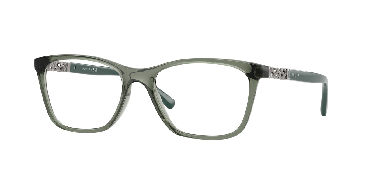 3086 - Transparent Mallard Green / Demo Lens