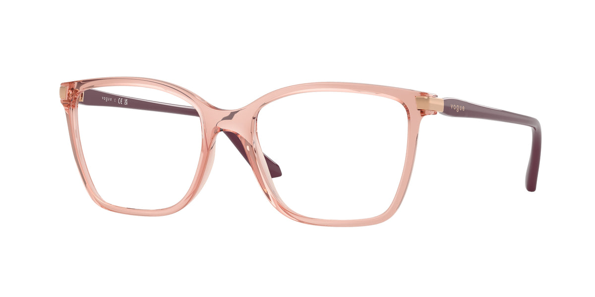 2864 - Transparent Dark Pink / Demo Lens