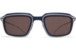 MH75 Indigo/Shiny Silver / Brown Solid (CAT3)