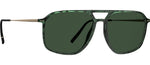 5530 - Green Marbled / Gold / 55