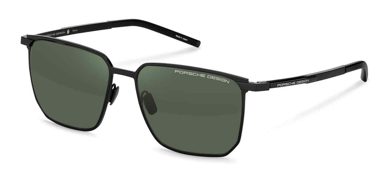 A611 - BLACK W/ GREEN LENS