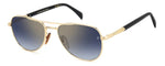 HL1V - RHL1V GOLD BLCK_ / 1V BLUE SHADED GOLD MIRROR