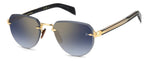 HL1V - RHL1V GOLD BLCK_ / 1V BLUE SHADED GOLD MIRROR