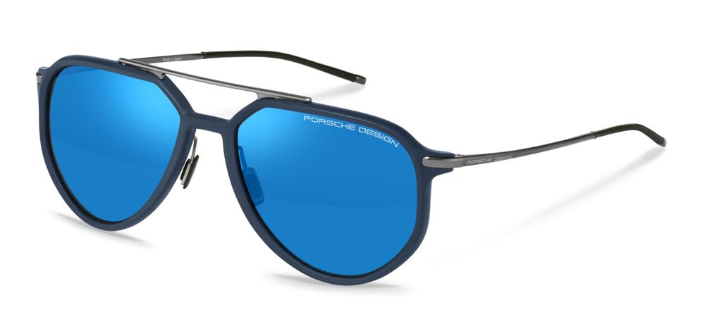 C264 - BLACK W BLUE MIRROR
