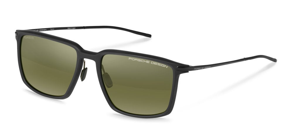A427 - BLACK W GREEN MIRROR