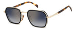 HL1V - RHL1V GOLD BLCK / 1V BLUE SHADED GOLD MIRROR