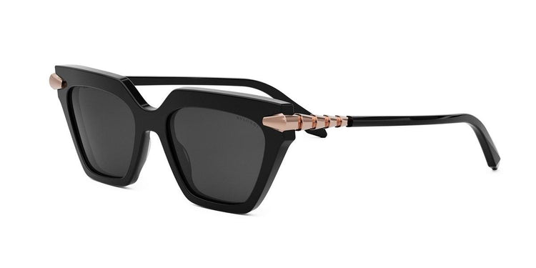 01A - Acetate Shiny Black with Grey Normal lenses