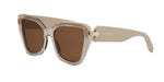 57E - Acetate Shiny Brown with Brown Normal lenses / 