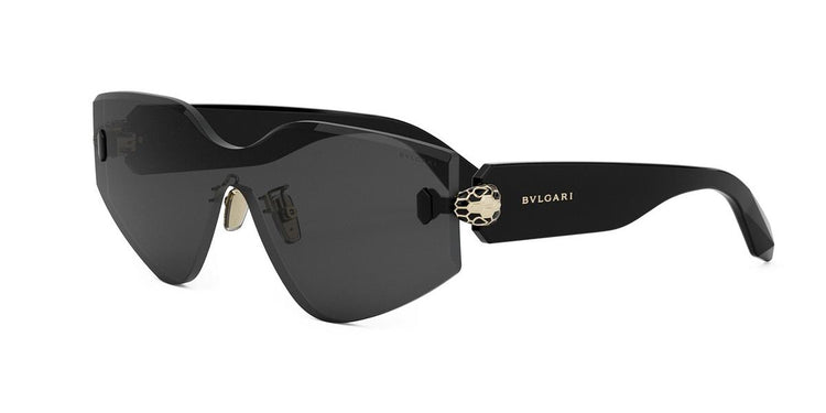 01A - Metal Shiny Black with Grey Normal lenses