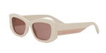 25E - Acetate Shiny White with Orange Normal lenses / 