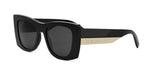 01A - Acetate Shiny Black with Grey Normal lenses / 