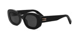 01A - Acetate Shiny Black with Grey Normal lenses / 