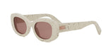 24E - Acetate Shiny White with Orange Normal lenses / 