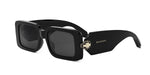 01A - Acetate Shiny Black with Black Normal lenses / 