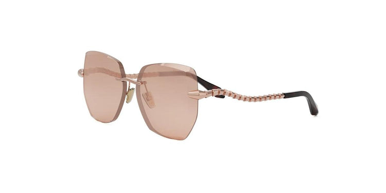 28G - Metal Shiny Rose with Rose Mirror lenses