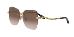 32F - Metal Shiny Yellow with Brown Gradient lenses / 