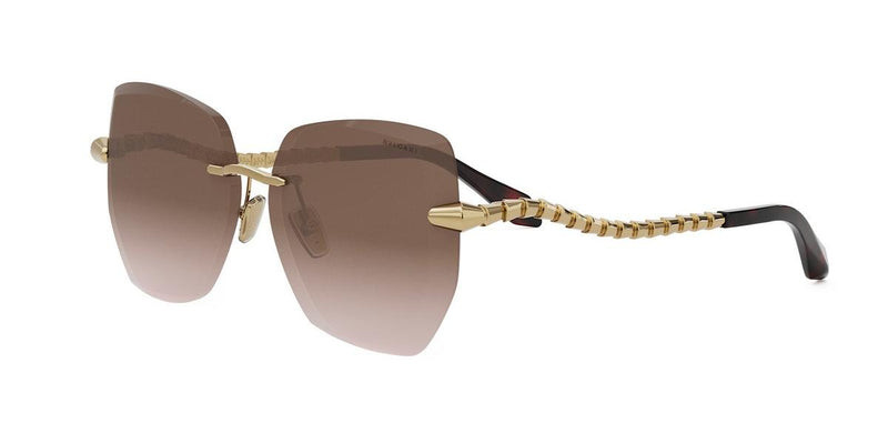 32F - Metal Shiny Yellow with Brown Gradient lenses