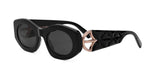 01A - Acetate Shiny Black with Black Normal lenses / 