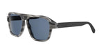 64V - Acetate Shiny Grey with Blue Normal lenses / 
