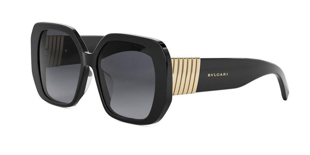 01B - Acetate Shiny Black with Grey Gradient lenses