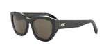 05E - Acetate Shiny Black with Brown Normal lenses / 