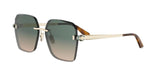 33P - Metal Shiny Yellow with Green Gradient lenses / 