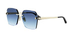 33W - Metal Shiny Gold with Blue Gradient lenses / 