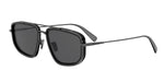 12D - Metal Shiny Grey with Grey Polarized lenses / 