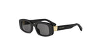 01A - Acetate Shiny Black with Grey Normal lenses