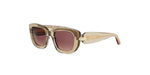 57T - Acetate Shiny Brown with Red Gradient lenses / 