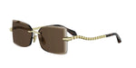 30E - Metal Shiny Gold with Brown Normal lenses / 