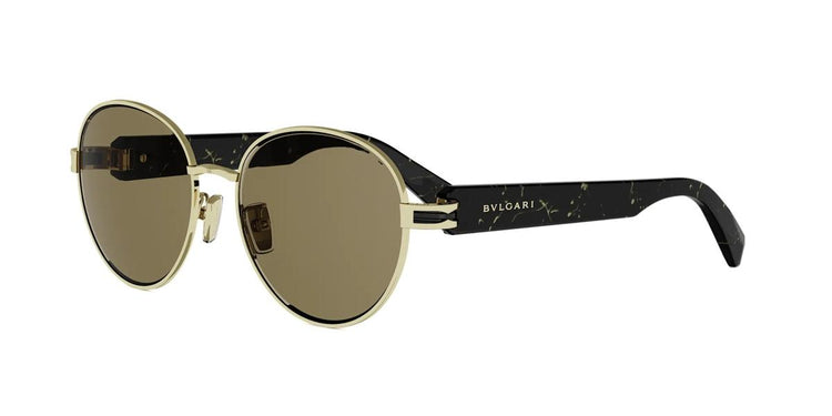 33E - Metal Shiny Gold with Brown Normal lenses
