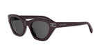 71A - Acetate Shiny Red with Grey Normal lenses / 